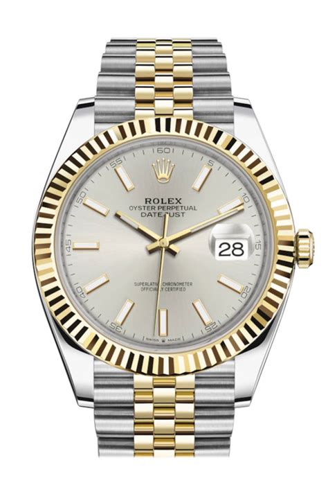 rolex silber gold|rolex datejust 41 gold silver.